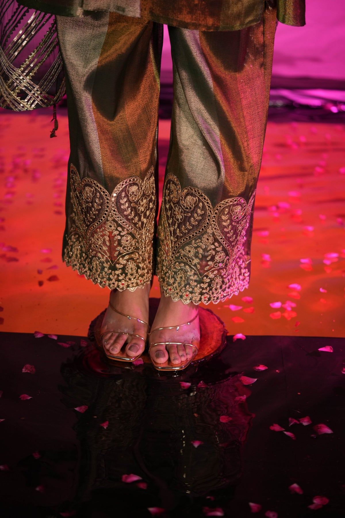 Hariyali Angrakha Kurta Set