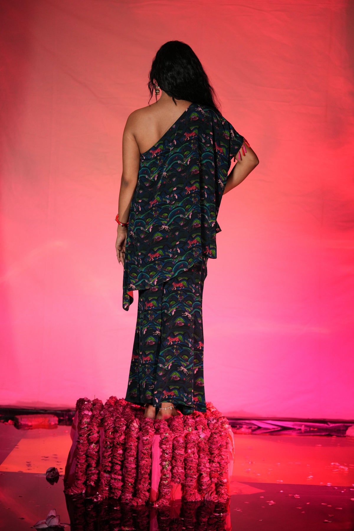 Nilofar Off Shoulder Top Pant Set