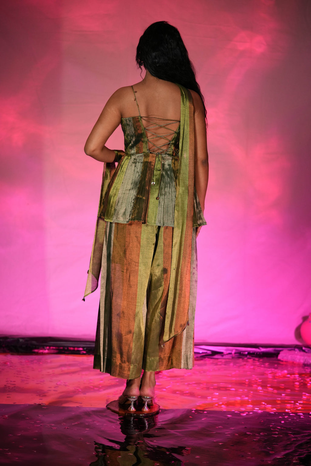 Naina Peplum Top Pant Set