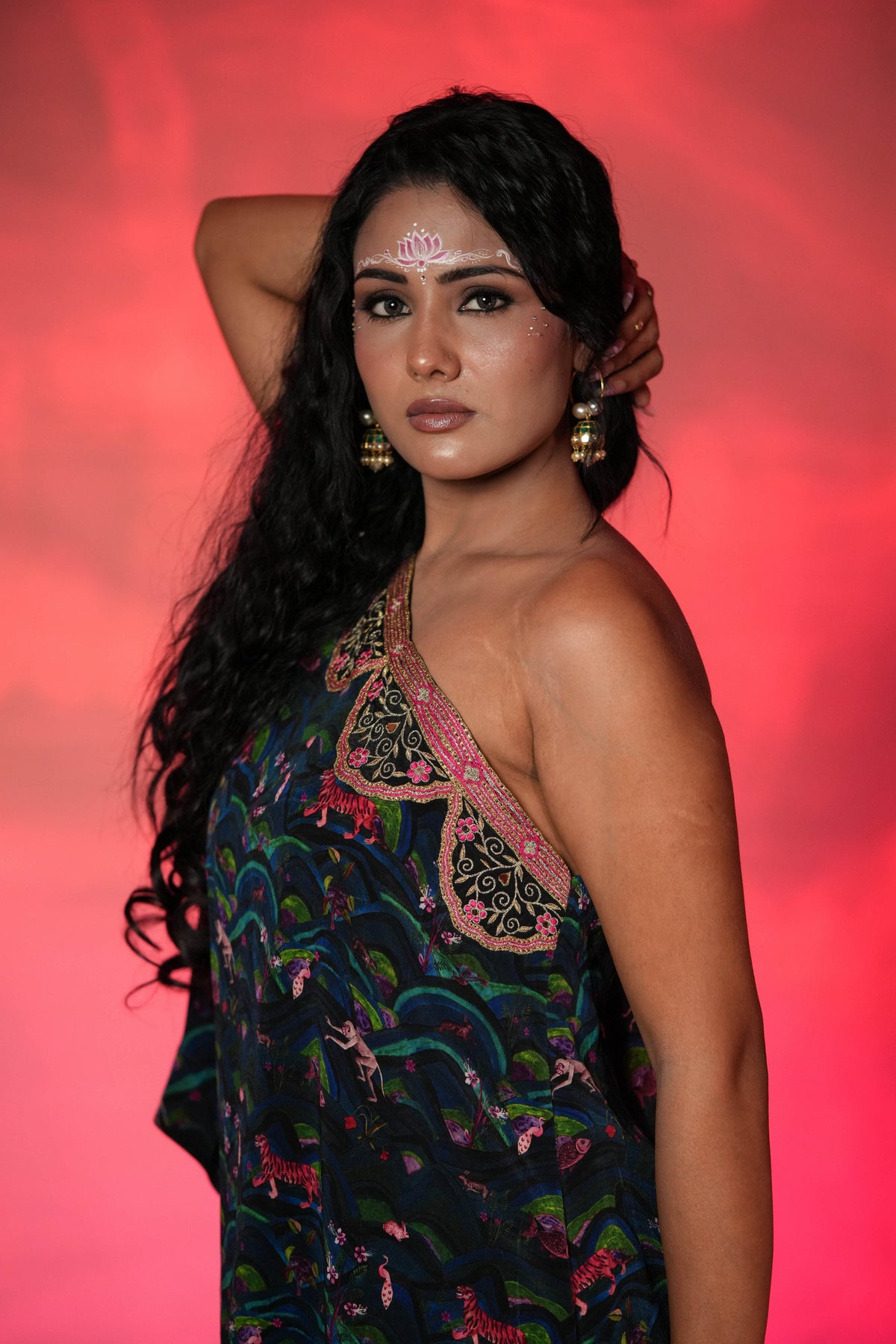 Nilofar Off Shoulder Top Pant Set