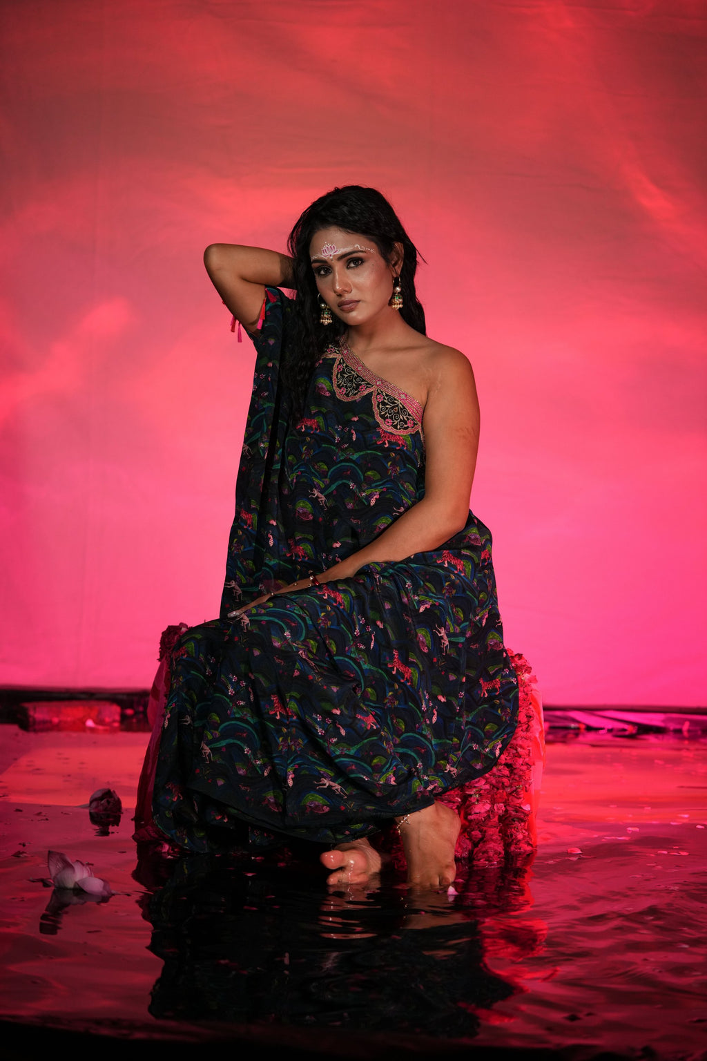Nilofar Off Shoulder Top Pant Set