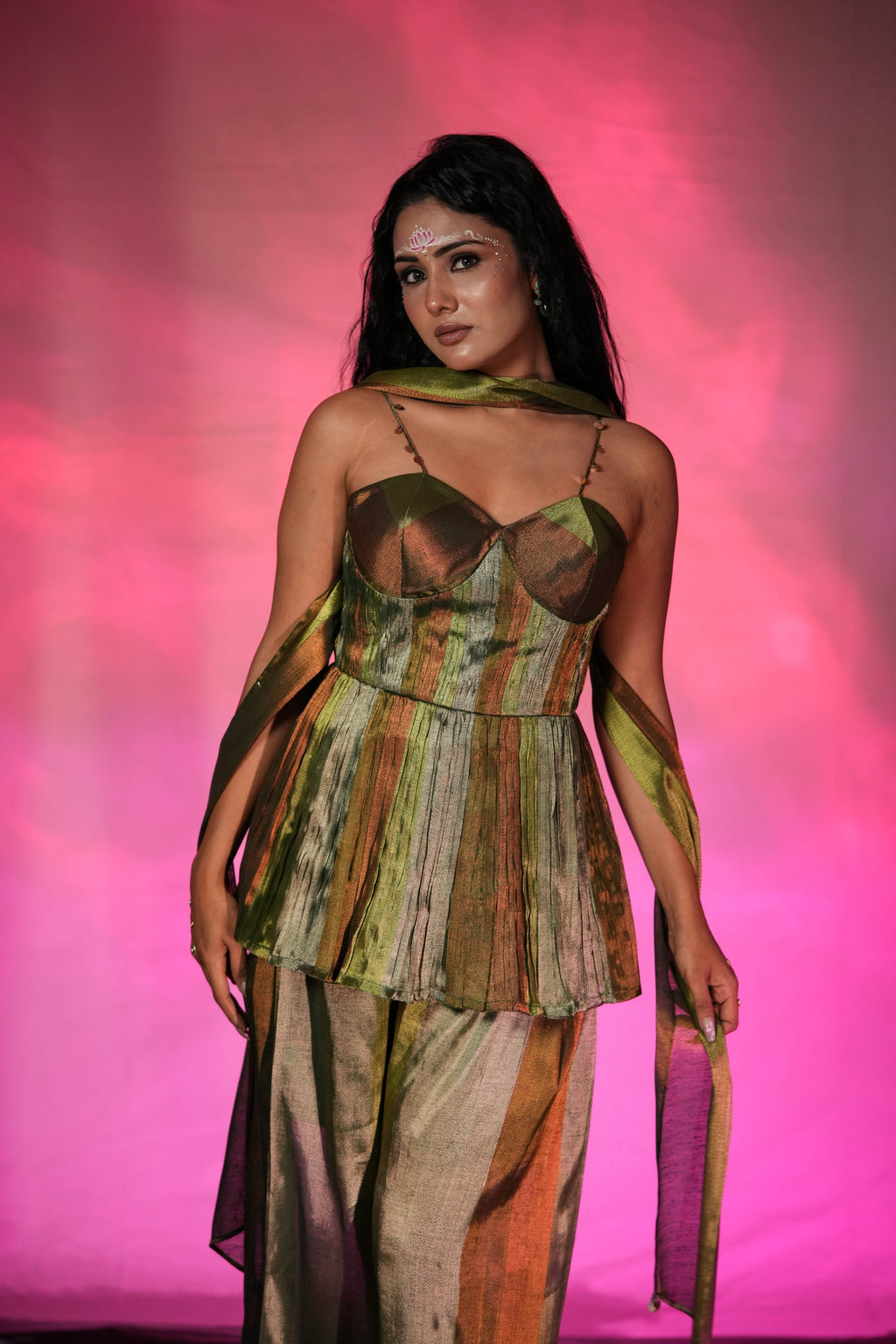 Naina Peplum Top Pant Set