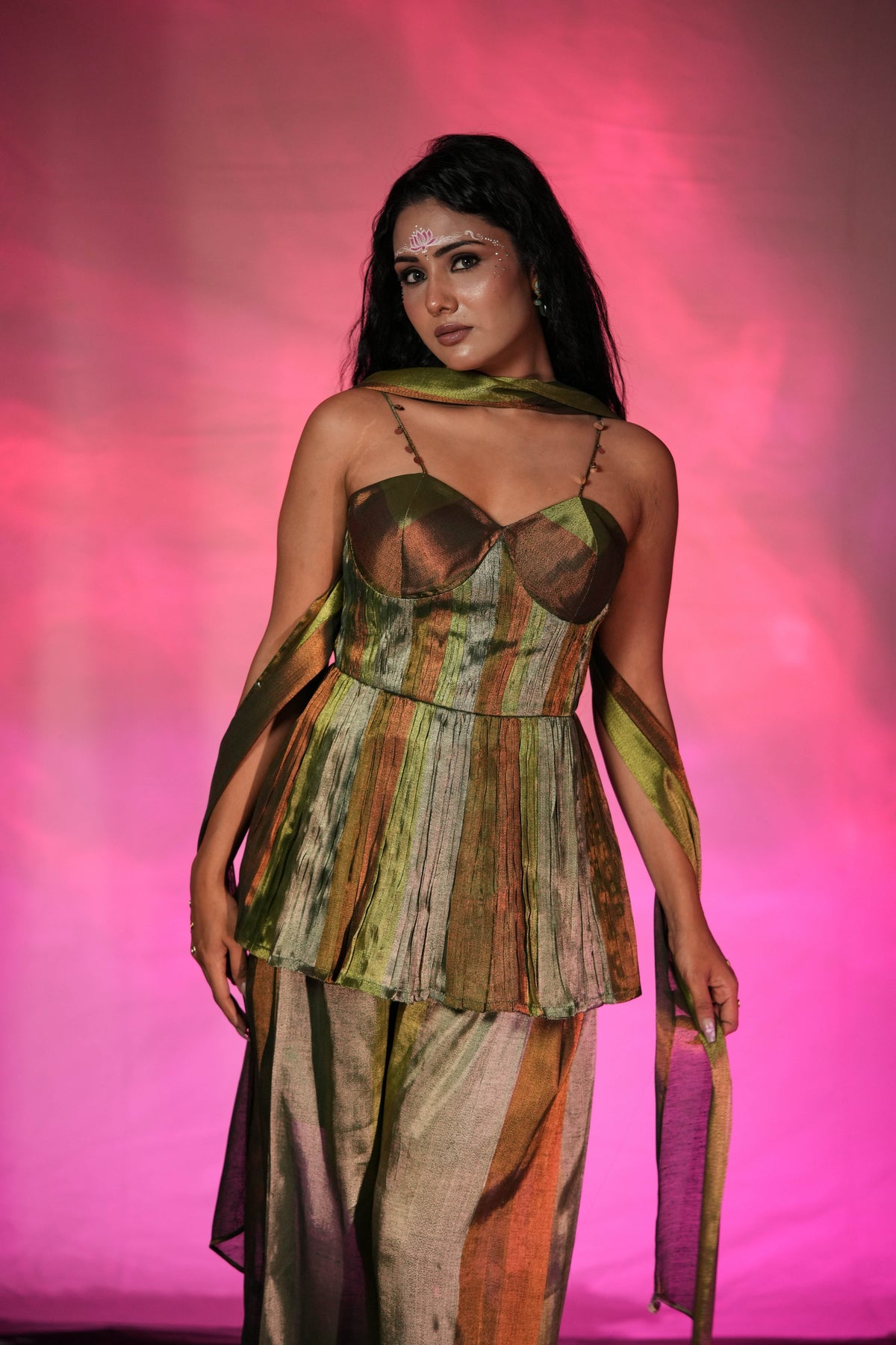 Naina Peplum Top Pant Set