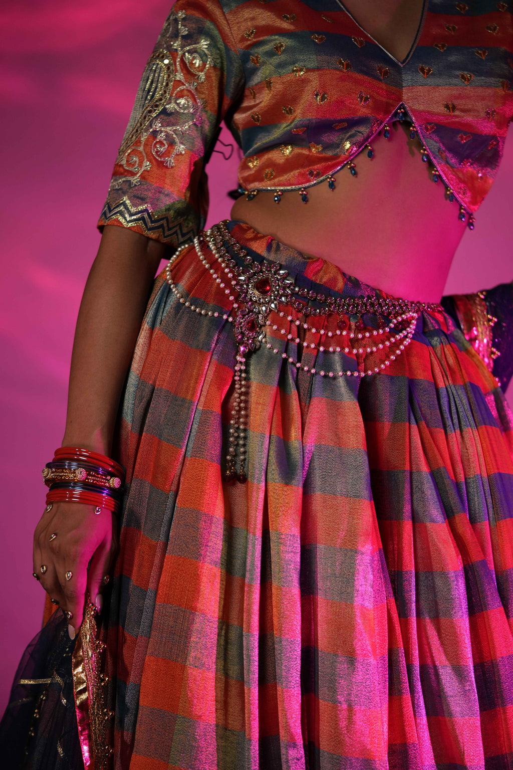 Ishani Banarasi Lehenga Set